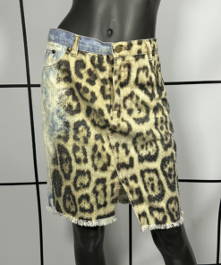 S/S2002 Roberto Cavalli Leopard Print Skirt