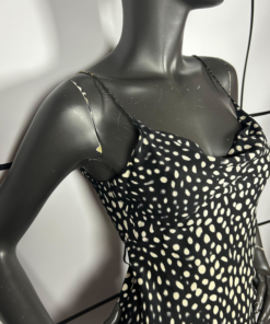 S/S2002 Roberto Cavalli Abstract Animal Print Lace Up Midi Dress - Image 4