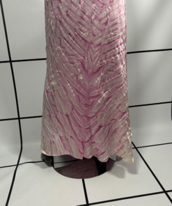 2000s Roberto Cavalli Pink Feather Print Maxi Skirt - Image 8