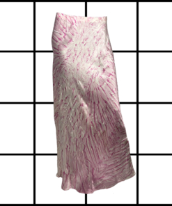 2000s Roberto Cavalli Pink Feather Print Maxi Skirt