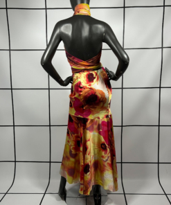 S/S2002 Roberto Cavalli Poppy Print Skirt and Scarf - Image 13