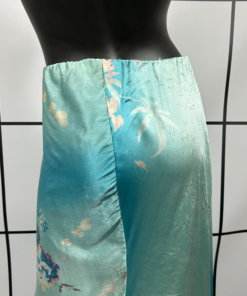 S/S1999 Roberto Cavalli Blue Floral Print Maxi Skirt - Image 8