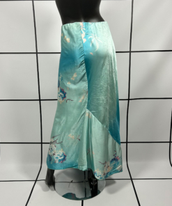 S/S1999 Roberto Cavalli Blue Floral Print Maxi Skirt - Image 7