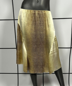 2000s Roberto Cavalli Reptile Print Midi Skirt
