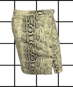 2000s Roberto Cavalli Snake Print Skirt