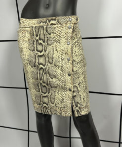2000s Roberto Cavalli Snake Print Skirt - Image 3