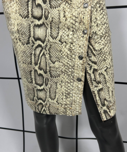 2000s Roberto Cavalli Snake Print Skirt - Image 5