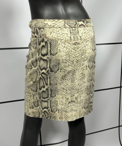 2000s Roberto Cavalli Snake Print Skirt - Image 7