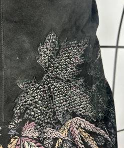 1970s Roberto Cavalli Suede Handpainted Midi Skirt - Image 5