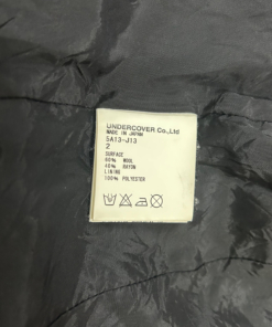 A/W2005 Undercover Black Wrap Scarf Wool Blend Blazer - Image 8