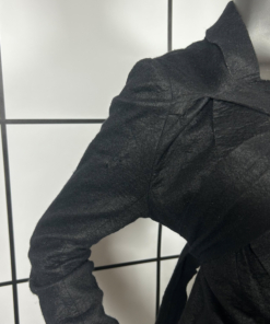 A/W2005 Undercover Black Wrap Scarf Wool Blend Blazer - Image 4