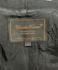 A/W2005 Undercover Black Wrap Scarf Wool Blend Blazer - Image 7