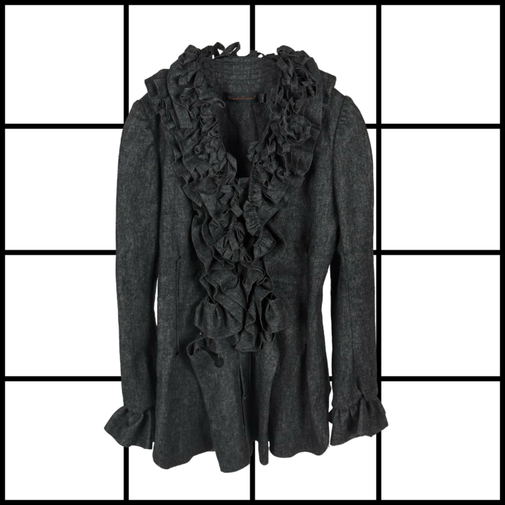 A/W2005 Undercover 'Arts & Crafts'' Ruched Button Up