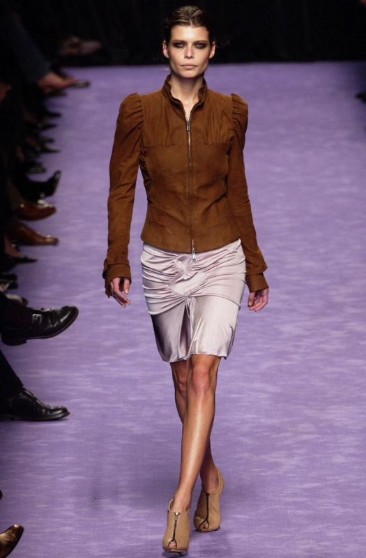 S/S2003 Yves Saint Laurent Runway Leather Tailored Jacket by Tom Ford