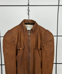 S/S2003 Yves Saint Laurent Runway Leather Tailored Jacket by Tom Ford - Image 3