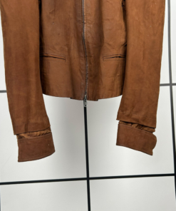 S/S2003 Yves Saint Laurent Runway Leather Tailored Jacket by Tom Ford - Image 4